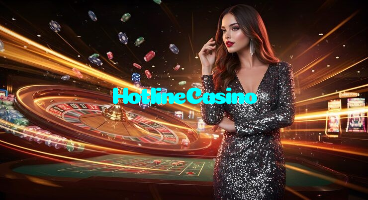 HotlineCasino casino presented on mobile device in Pakistan with slots and live games